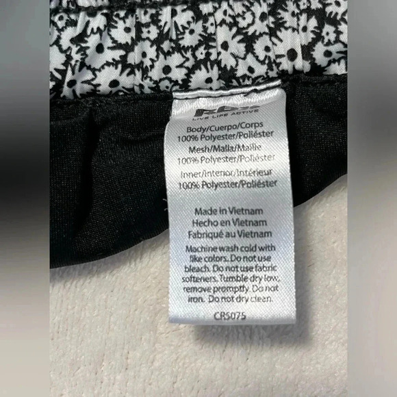 rbx womens activewear Women’s size medium black-and-white shorts - Picture 5 of 5